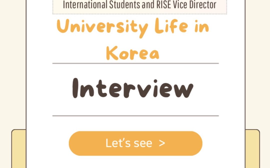 [부산가톨릭대학교] International Students and RISE Vice Director